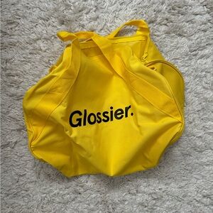 SOLD: Glossier Yellow Duffle Bag